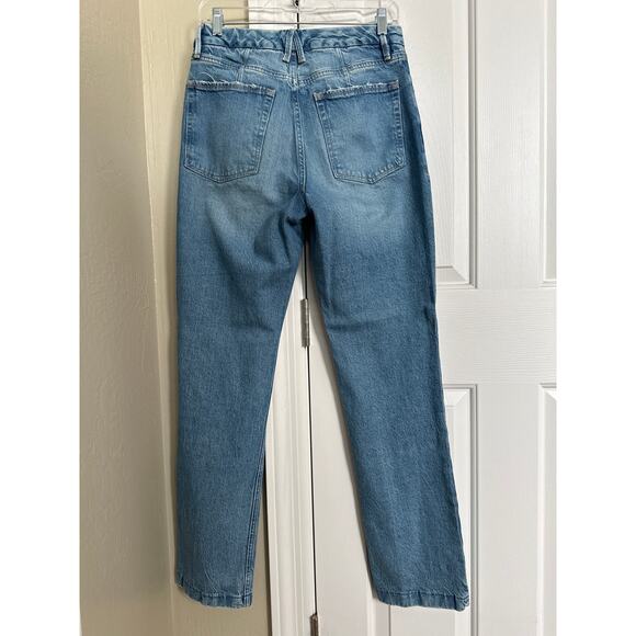 Good American Straight Leg Jeans 6/28 Indigo - Picture 3 of 5
